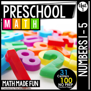 Preview of Preschool Math: Numbers 1-5