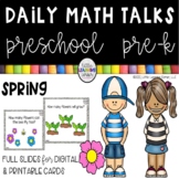Preschool Math Talks SPRING /  PreK / Digital and Printable