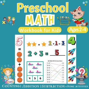 Preview of Preschool Math Worksheets | Math Activities | Addition, Subtraction and more!