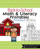 Preschool Worksheets - Back to School