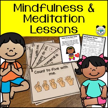 Preview of Preschool Meditation and Mindfulness Lessons and Activities for circle time