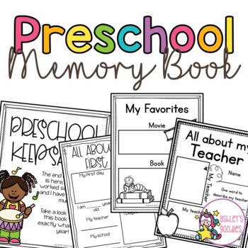 Preview of Preschool Memory Book and Portfolio