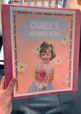 Preschool Menu Morning Organizer & Preschool Primer