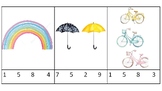 Preschool Montessori Counting- Spring Count and Clip