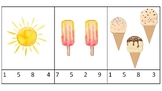 Preschool Montessori Counting- Summer Count and Clip