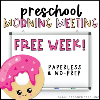 Preview of Preschool Morning Meeting | FREE WEEK! | PreK Circle Time | Google Slides