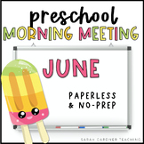 Preschool Morning Meeting | June | PreK Circle Time | Goog