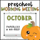 Preschool Morning Meeting | October | PreK Circle Time | G