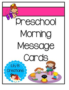 Preview of Preschool Morning Message Cards - 250 Cards