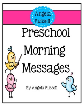 Preview of Preschool Morning Messages - Set 1