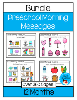 Preview of Preschool Morning Messages - Bundle