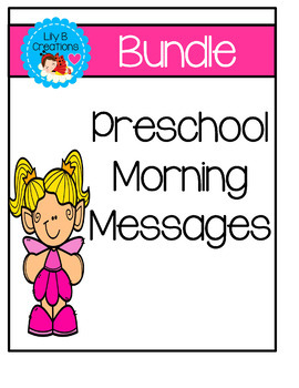 Preview of Preschool Morning Messages - A Year Long Bundle