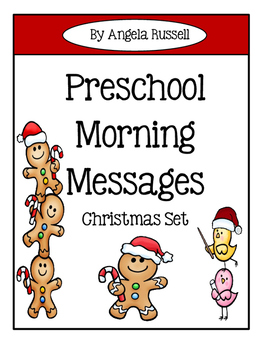 Preview of Preschool Morning Messages - Christmas Set