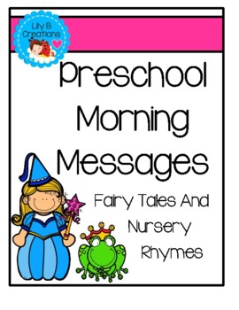 Preview of Morning Messages For PreK - Fairy Tales and Nursery Rhymes