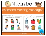 Preschool Morning Messages - November