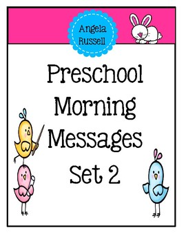 Preview of Preschool Morning Messages -Set 2