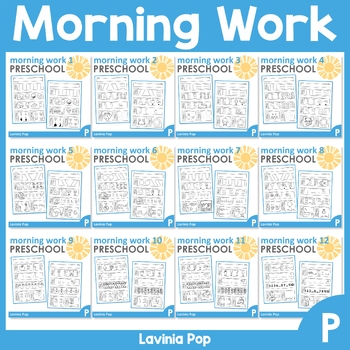 Preview of Preschool Morning Work BUNDLE