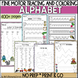 Fine Motor Skills Worksheet Tracing Letters Summer Prescho