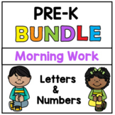 Preschool / Pre-K Morning Work Worksheets BUNDLE