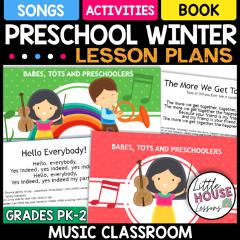 Preview of Music Winter Unit - Lesson Plans for Preschool