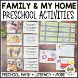 My Family and Home Preschool Activity Pack- Math and Liter