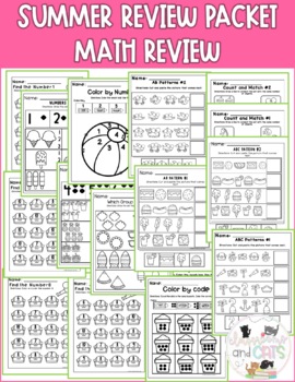 Preschool NO PREP Summer Review Packet by Classrooms and Cats | TpT