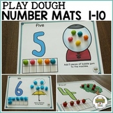 Preschool Play Dough Number Mats