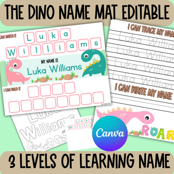 Preview of Preschool Name Activity,Name Building,Name Tracing ,Name Writing,name activity