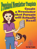 Preschool Newsletter Template and Example– Ensure Parents 