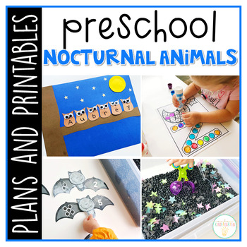 Preview of Preschool: Nocturnal Animals {Plans and Printables}