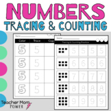 Preschool Number Practice 0-9 {Counting, Tracing, and Numb