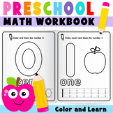 Preschool Numbers 0-10 Coloring Book for Kindergarten | Pr