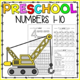 Trucks and Cars Number Worksheets | Preschool Numbers 1-10