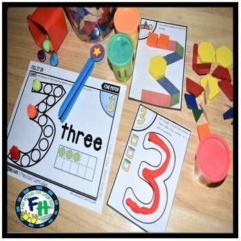 Preschool Number Activities & Teachers Guide Bundle by Fun Hands-on