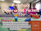 Preschool Observation Packets for Early Childhood Educatio