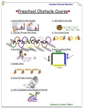 Preschool Obstacle Course by Arlene Talbert | Teachers Pay Teachers