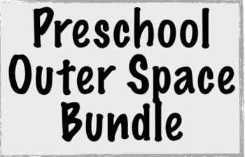 Preview of Preschool Outer Space Bundle