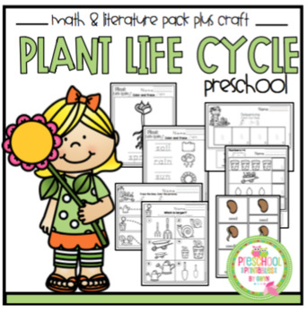 Preview of Plant Life Cycle Math and Literature plus Craft