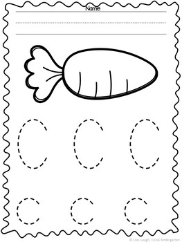 preschool pages letter tracing by live laugh i love kindergarten