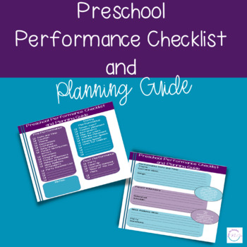 Preview of Preschool Performance Checklist and Planning Guide