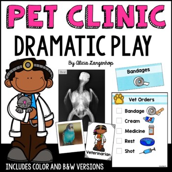 Preview of Preschool Pet Clinic Vet Dramatic Play