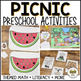 Preschool Picnic Ant and Watermelon Activities