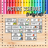 Preschool Picture Schedule Card Template