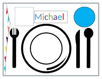 Preview of Preschool Placemat