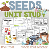 Preschool Plants & Seeds Unit Study & Printables STEM + ELA