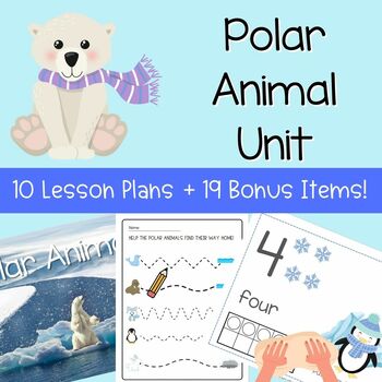 Preview of Preschool Polar Animals Unit - Lesson Plans Curriculum - Arctic Animals