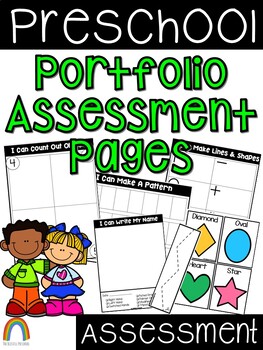 Preview of Preschool Portfolio Assessment Pages