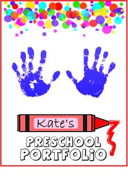 Preview of Preschool Portfolio Cover Page