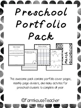 portfolio preschool letter Teachers by Pack   Preschool FarmhouseTeacher Portfolio