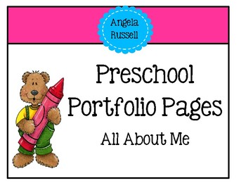 Preview of Preschool Portfolio Pages - All About Me